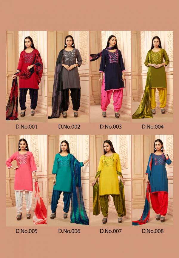 Master Knockout Fancy Kurti With Bottom Dupatta Collection